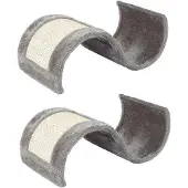 OEM Spielablage aus Sisal in Grau, Golfform, 2er Set