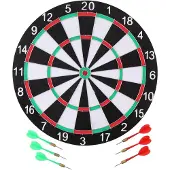 Dunlop Einfache Dartscheibe Mit 6 Darts 40.5x1 Cm