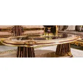 AEA Eleganter brauner Holz-Couchtisch im modernen Design