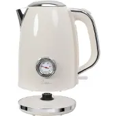 Silva Wasserkocher Retro Style - Nostalgia 170, 1850-2200 Watt, 1,7 Liter, Edelstahlge