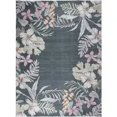 FRAAI Outdoor Teppich Blumen | Poppy Grün | 160x230cm | Grün | Rubber (TPR) | Rechteckig