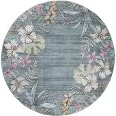 FRAAI Rund Outdoor Teppich | Poppy Olivgrün | Ø 120cm | Grün | Rubber (TPR) | Rund