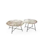 AEA Couchtische 2er Set Couchtische Tische Designer Rund 2tlg Kaffeetische