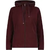 CMP Woman Fleece Fleece Jacket FIX Hood black berry (C595) 34