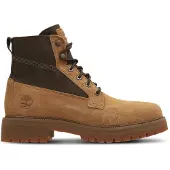 Timberland Mens Mid Lace UP Waterproof Boot md brown suede 8