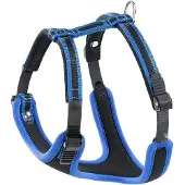 Ferplast Ergocomfort P, Hund, Westengeschirr, L, Schwarz, Blau, Einfarbig, 80 cm