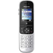 Panasonic KX-TGH710, DECT-Telefon, Kabelloses Mobilteil, Freisprecheinrichtung, 200 Eintragungen, Anrufer-Identifikation, Schwarz, Silber