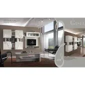 AEA Wohnwand Wandschrank Regal Wohnzimmer Holz Schränke Vitrine Wand Regale Italy
