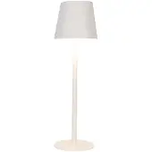 Clayre & Eef Tischlampe Ø 11x36 cm Weiß Metall