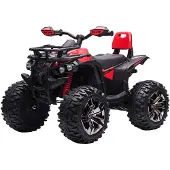 HOMCOM Elektro-Quad Kinderquad mit Scheinwerfer Kindermotorrad mit USB-Anschluss