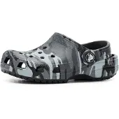 Crocs Uni Kinder Classic Camouflage Clog K Holzschuh, Black Slate Grey, 27/28