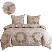 Cotton World Baumwolle world Antonio Bettwäsche Set 220x200cm Beige