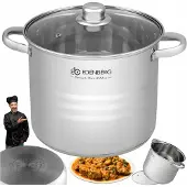 Edenberg Hochtopf Edelstahl 30cm 15.5L Kochtopf für Brühe
