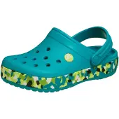 Crocs Crocband Clog, Turbo Teal/Multi, 42 EU Child, Turbo Teal Multi, 8 UK Child
