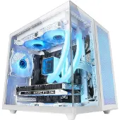 Mars Gaming MC-NOVAMW, Mini Tower, PC, Weiß, micro ATX, Mini-ITX, Metall, Gehärtetes Glas, Gaming