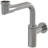 Alcadrain Designsiphon 1 1/4" raumsparend, Ganzmetall