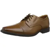 Clarks Shoes Herren Tilden Cap Derbys, Dunkelbraunes Leder, 40 EU