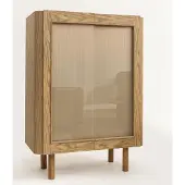 AEA Stilvoller Vitrinenschrank aus Holz-Modern für Präsentation & Aufbewahrung