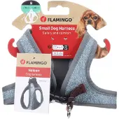Flamingo Hund Geschirr Step&Go Nelson Blau S 35cm 40cm