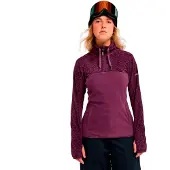 Roxy Pullunder "Sayna Half Zip", Damen, Gr. XS, lila (schwarzberry wine), Obermaterial: 100% Polyester., Pullover Pullunder