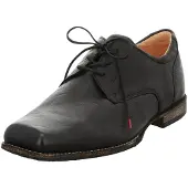 Think Think! Herren GURU chromfrei gegerbte nachhaltige Halbschuhe, SCHWARZ 0010