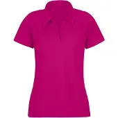 Trigema Poloshirt "Poloshirt ohne Knopfleiste", Damen, Gr. L, pink (magenta), Piqué, 100% Baumwolle, Basic, ohne Ausschnitt, Shirts Poloshirt