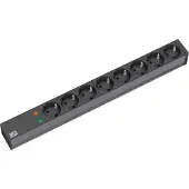 Bachmann 48,26cm Steckdosenleiste 8-fach