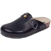 WEEGER -ESD Antistatik Clog schwarz perf. Gr. 37, Glattleder, Germany