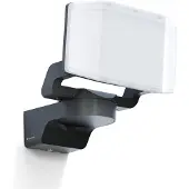 Steinel LED Strahler XLED PRO Expanse Anthrazit, Panorama Flutlicht, LED Panel voll schwenkbar, 3000 K warmweiß, 13.6 W, warmweiß, IP54 – Größe Ohne Sensor