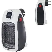 Beper Mini-Keramik-Heizlüfter P203TER350, 500W/1000W, LED-Display, 24-Stunden-Timer, sicher mit automatischer Abschaltung