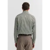 Bugatti Langarmhemd "Modern Fit" Modern Fit Baumwolle Gestreift Button-Down