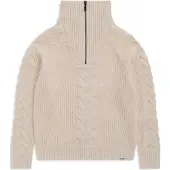 Bergans Milde Knitted Wool Half Zip Women creme (22594) XL