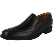 Clarks Shoes Herren Kippfrei Slipper, Schwarz Black Leather, 44.5 EU