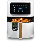 Bergner NATURALLY Heißluftfritteuse 1800W 6.9L PFAS-frei Keramik 8 Programme