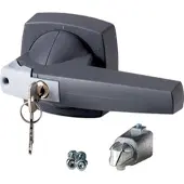 Eaton 1818055 Knebel, 12 mm, K4, Türeinbau, grau, Zylinderschloss K4DG/C