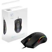 MSI FORGE GM300, Beidhändig, Optisch, USB Typ-A, 7200 DPI, Schwarz