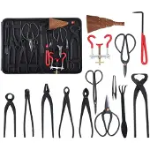 Merkloos Omgoods – Professionelles Bonsai-Werkzeugset mit 14 Teilen aus hochwertigem Stahl