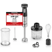 Caso Click & Mash - kabelloses 4in1 Stabmixer-Set