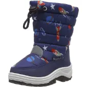 Playshoes gefütterte Kinder Winterstiefel, warme Schneestiefel mit Innenfutter u