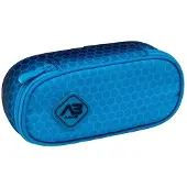 Astra | Federmäppchen Hexagon Blue Ombre, verstärkt, Organizer, wasserabweisend