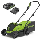 Greenworks 24V Kabelloser Akku Rasenmäher mit bürstenlosem Motor für kleinere Fl