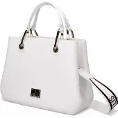 Marc Ellis Handtasche aus Vegan Leather in Hellgrün mit Reißverschluss und Henkeln Light Green UNICA 30x20x9 cm FLAT KIRA SOFT GREEN-MATT GOLD