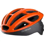 Sena Bike R1 der Smarte Fahrradhelm (Electric Tangerine, L)