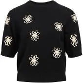 Object Kurzarm Pullover Schwarz XS