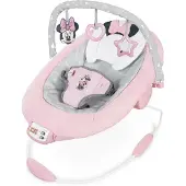 Bright Starts Babywippe "Minnie Mouse Rosy Skies TM Comfy Bouncer", Baby, rosa, Kunststoff, Metall, Stoff, Babywippen Babywippe, mit Sound-Effekt, Topseller