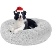 Merkloos Fluffy rundes Hundebett und Katzenbett aus Plüsch