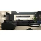 AEA Ledersofa Ecksofa Wohnlandschaft Ecksofa Eckcouch Polster Sitz Ecke USB+LED