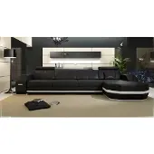 AEA Design Ecksofa mit USB Polster Eck Garnitur Ledersofa Ecke Wohnlandschaft PH300B