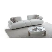 AEA Moderne Wohnzimmer Garnitur Stoffcouch Couchtisch 2tlg