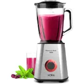 Solac Beauty and the Beast 1500, Tischplatten-Mixer, 1,5 l, Pulsfunktion, Eis-Crusher, 1500 W, Edelstahl